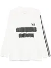 Y-3 X Adidas Logo-print Polo Shirt In White