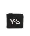 Y-3 X Adidas Logo-print Wallet In Black