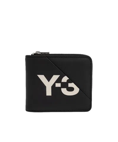Y-3 X Adidas Logo-print Wallet In Black