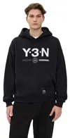 Y-3 X Nbhd Graphic Hoodie Black In Blue