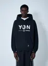 Y-3 X Nbhd Logo Motif Hooded Sweatshirt In Black