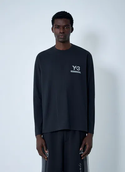 Y-3 X Nbhd Logo Motif T-shirt In Blue
