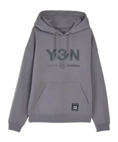 Y-3 X Neighborhood Graphic Hoodie In Gray