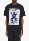 Y-3 X Neighborhood Graphic Printed Crewneck T-shirt In Black