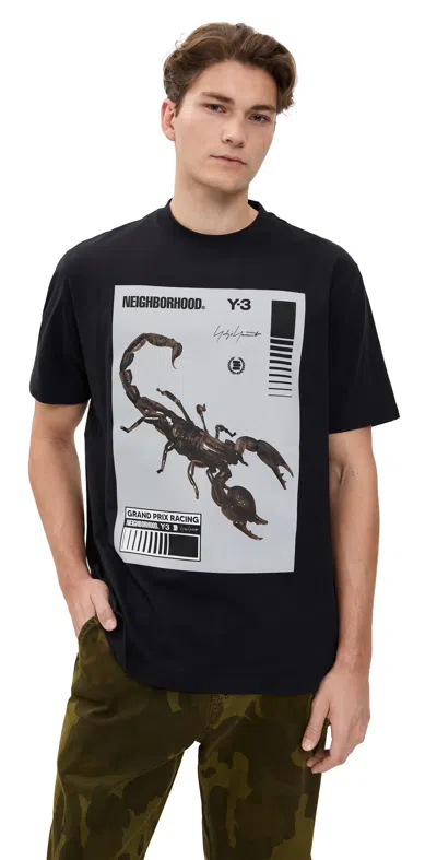 Y-3 X Neighborhood Graphic Tee Black