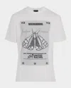 Y-3 X Neighborhood Men's Moth Logo T-shirt In White