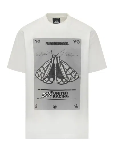 Y-3 X Nhbd X Dainese T-shirt With Butterfly Print Y-3 Neighborhood In White
