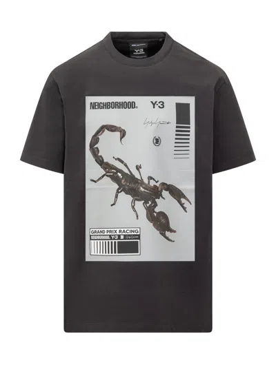 Y-3 X Nhbd X Dainese T-shirt With Scorpion Print Y-3 Neighborhood In Black