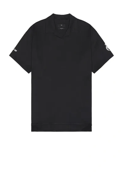Y-3 X Real Madrid Short Sleeve Polo In Black