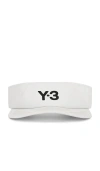 Y-3 X Us Open Climacool Visor In White