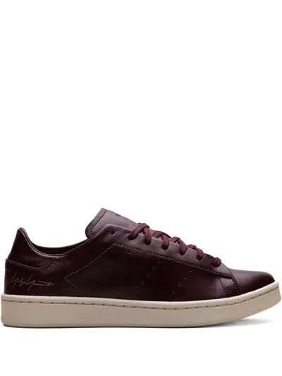 Y-3 Stan Smith Leather Sneakers In Red