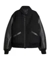 Y-3 X Yohji Yamamoto Ribbed Bomber Jacket In Black