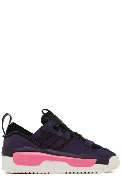 Y-3 Rivalry Sude-panelled Sneakers In Purple