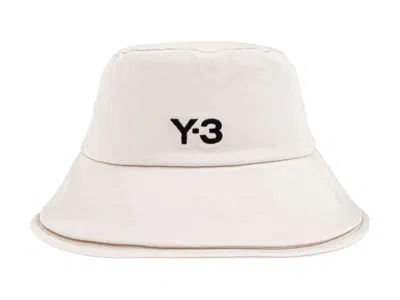 Pre-owned Y-3 Y3 3 Strp B Bucket Hat In Talc