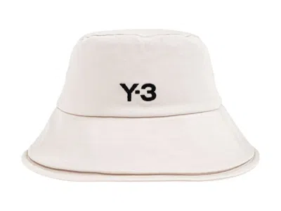 Pre-owned Y-3 Y3 3 Strp B Bucket Hat In Talc