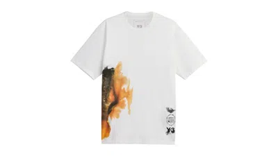 Pre-owned Y-3 Y3 Gfx Short Sleeve Tee Shirt In White