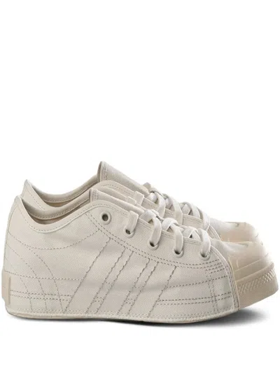 Y-3 YOHJI YAMAMOTO ADIDAS Y-3 NIZZA LOW SNEAKERS,JQ2456 WHITE TALC
