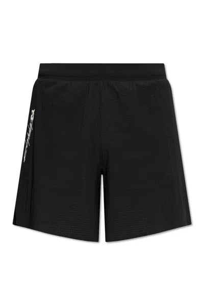 Y-3 Yohji Yamamoto Perforated Shorts In Black