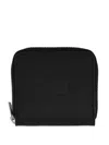 Y-3 Adidas Zip-around Leather Wallet Accessories In Black