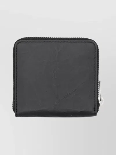 Y-3 Zip-around Wallet Embossed Logo In Black