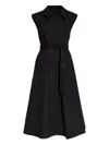 Y-3 Zip-detail Belted Dress In Black