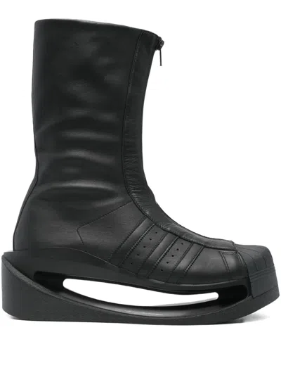 Y-3 ZIP-FRONT PLATFORM BOOTS