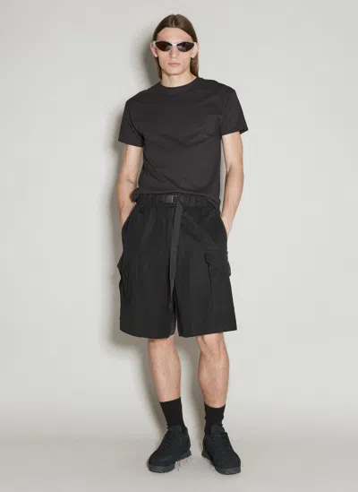 Y-3 Zip Pockets Bemuda Shorts In Black
