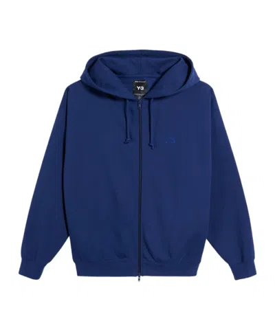 Y-3 Zip Sweater In Navy