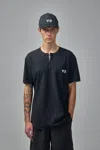 Y-3 Zip Tee In Black