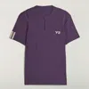 Y-3 Purple Us Open Tennis Freelift Zip Pro T-shirt In Multi
