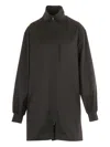 Y-3 Zip Three-stripe Coat In Black