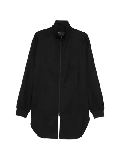 Y-3 Zip-up Coat In Black