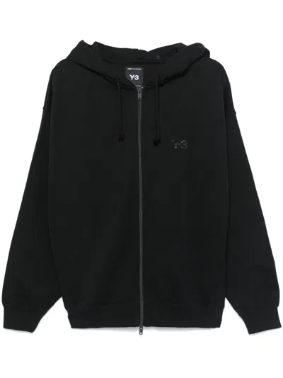 Y-3 Zip-up Hoodie In Black