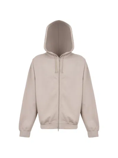Y-3 Zip-up Hoodie In Neutral