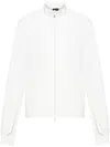 Y-3 Zip-up Jacket In Weiss