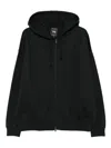 Y-3 Cotton Blend Hoodie Featuring Drawstring Hood In Black