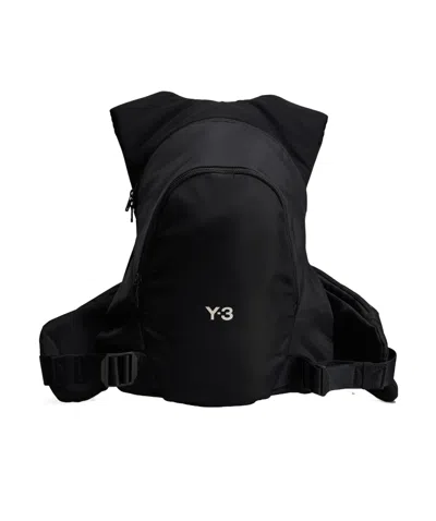 Y-3 Zippered Backpack In Black