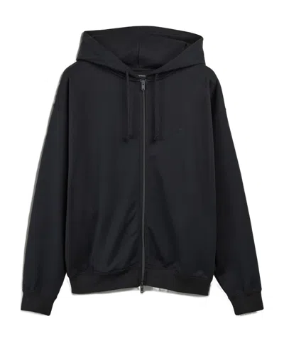 Y-3 Zippered Hoodie In Black
