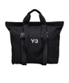 Y-3 Zippered Shoulder Bag In Black