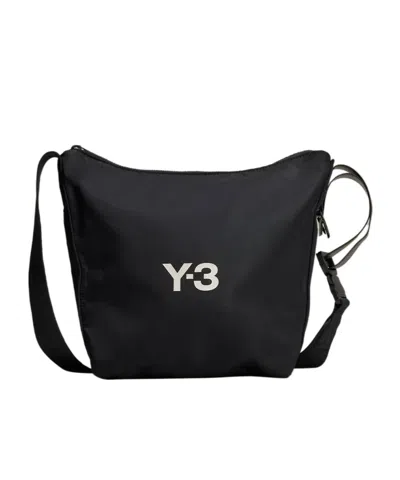 Y-3 Zippered Shoulder Bag In Black