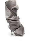 Y/project Snap Faux Leather Knee-high Boots In Grey