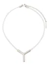 Y/project Y Project Women Transparent Pvc Y Necklace In Beige