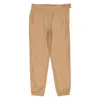 Y/project Y / Project Asymmetric Waist Lazy Nylon Pants In Beige