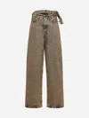 Y/project Beige Denim Multi Waistband Jeans