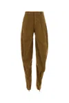 Y/project Y Project Women Caramel Stretch Velvet Pant In Beige