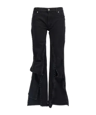 Y/PROJECT Y/PROJECT FADED EFFECT FLARED JEANS