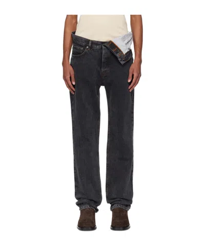 Y/project Belt-loop Jeans In Black