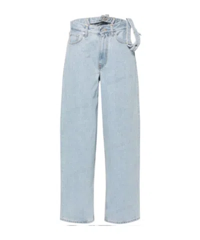 Y/project Belt-loop Jeans In Blue