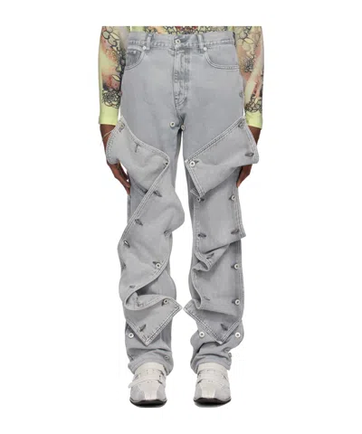 Y/project Belt-loop Jeans In Gray