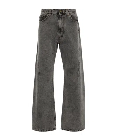 Y/project Belt Ring Jeans In Black